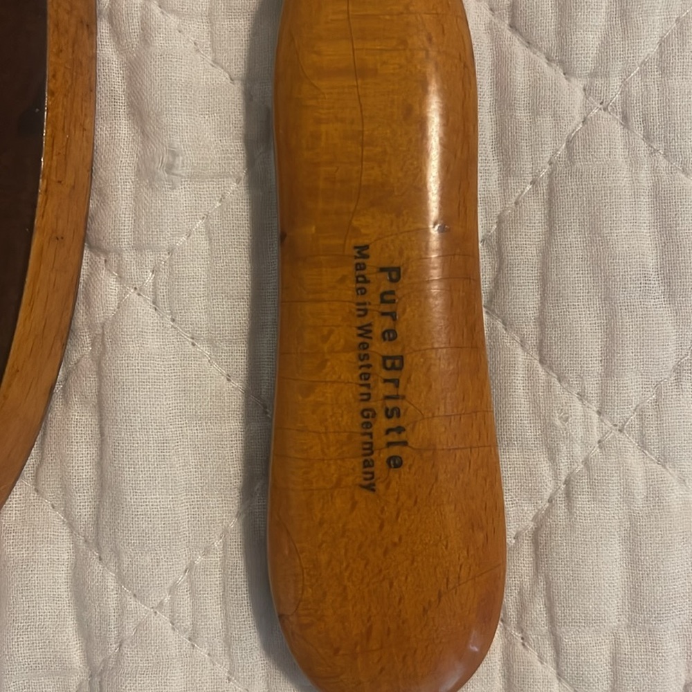 Hair Brush Made In Germany Expressly, Pure Bristle , 8 inches with wall hanger - Picture 2 of 4
